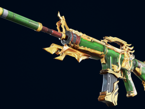 3D Pistol China Dragon Modello 3D