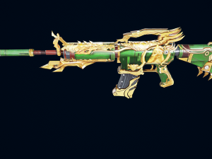 3D Pistol China Dragon Modello 3D