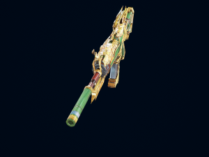 3D Pistol China Dragon Modello 3D