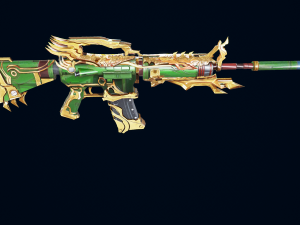 3D Pistol China Dragon Modello 3D