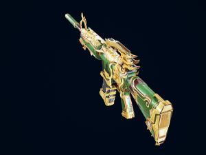 3D Pistol China Dragon Modello 3D