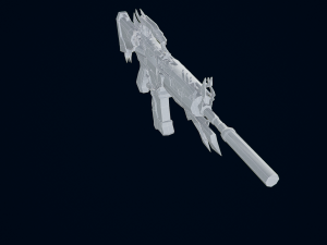 3D Pistol China Dragon Modello 3D