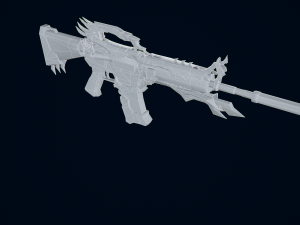 3D Pistol China Dragon Modello 3D