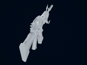3D Pistol China Dragon Modello 3D