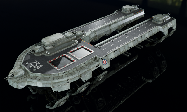 3D Air Ship model Modelo 3D .c4d .max .obj .3ds .fbx .stl .blend 