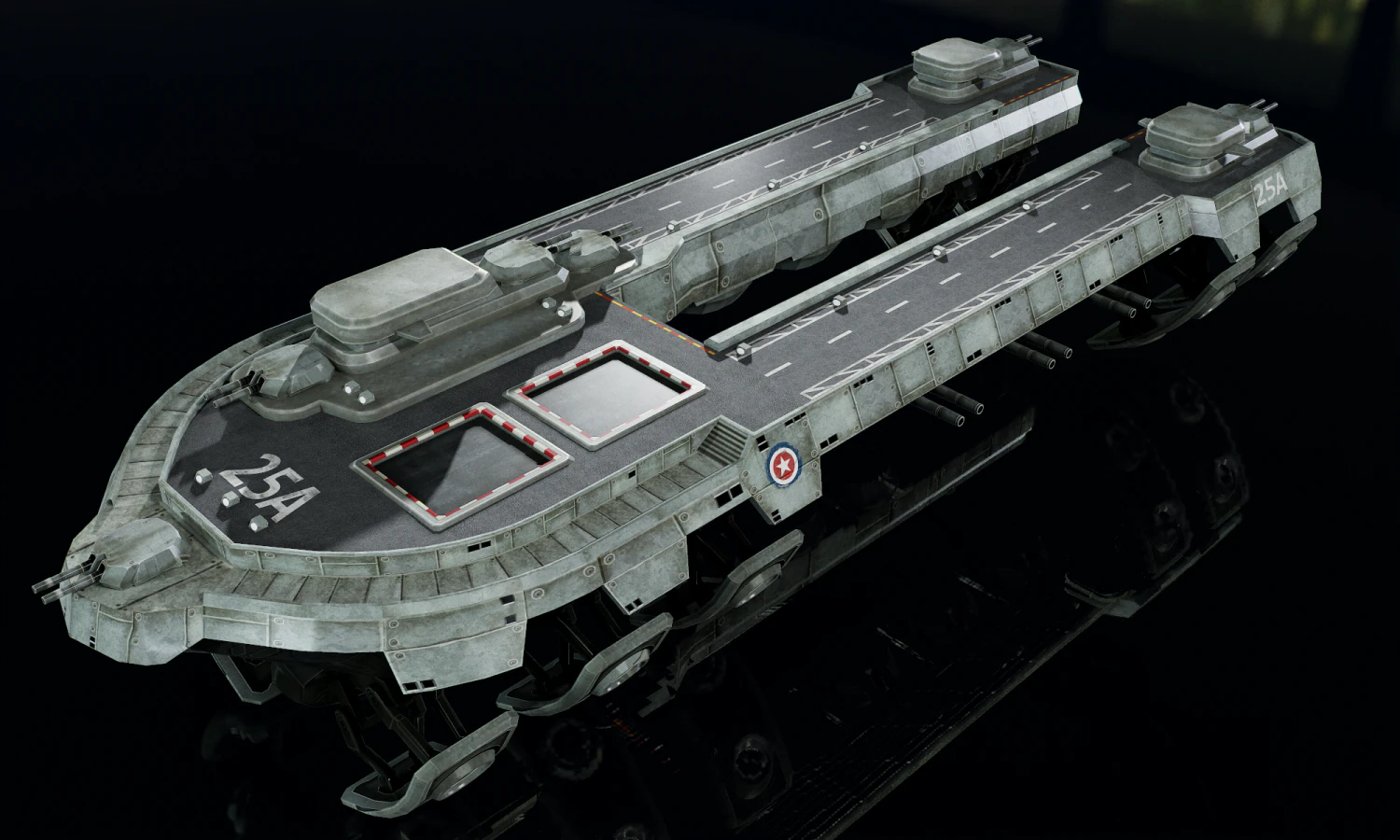 3D Air Ship model 3D Model .c4d .max .obj .3ds .fbx .stl .blend 