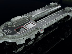 3D Air Ship model Modelo 3D