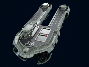 3D Air Ship model Modelo 3D