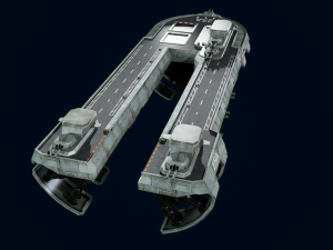 3D Air Ship model Modelo 3D