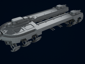 3D Air Ship model Modelo 3D