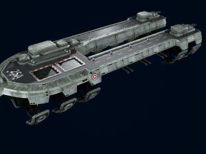 3D Air Ship model Modelo 3D