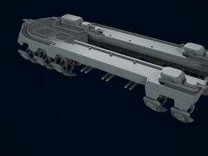 3D Air Ship model Modelo 3D