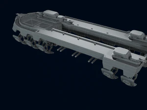 3D Air Ship model 3D Model