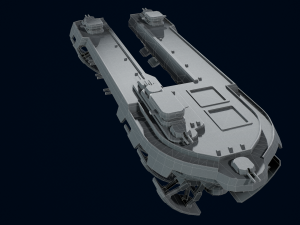 3D Air Ship model Modelo 3D