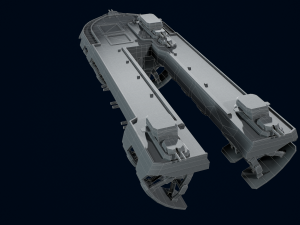 3D Air Ship model Modelo 3D