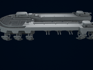 3D Air Ship model Modelo 3D