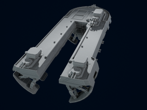 3D Air Ship model Modelo 3D