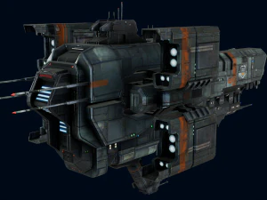 Capital Ship Birmingham 3D 3D Model