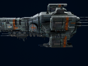 Capital Ship Birmingham 3D 3D Model