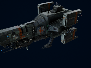 Capital Ship Birmingham 3D 3D Model