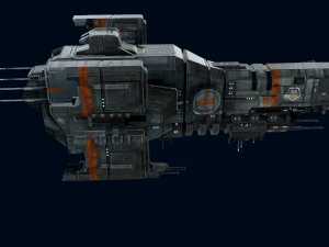 Capital Ship Birmingham 3D 3D Model