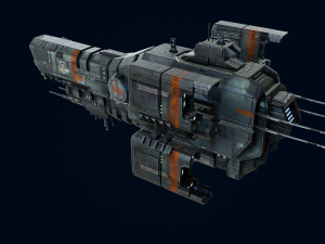 Capital Ship Birmingham 3D 3D Model