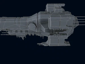Capital Ship Birmingham 3D 3D Model