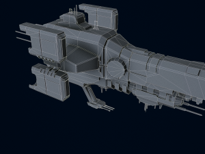 Capital Ship Birmingham 3D 3D Model