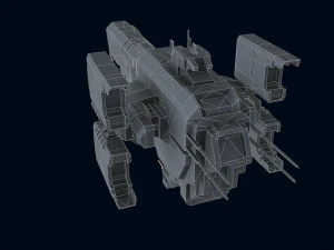 Capital Ship Birmingham 3D 3D Model