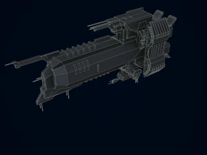 3D Capital Ship Wallace 3D Model