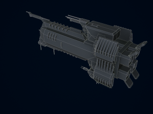 3D Capital Ship Wallace Model 3D