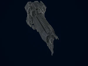 3D Capital Ship Wallace 3D Model