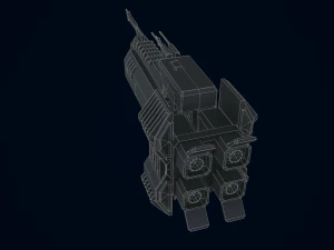 3D Capital Ship Wallace 3D Model