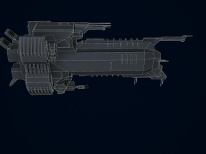 3D Capital Ship Wallace Model 3D