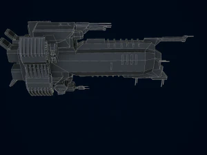 3D Capital Ship Wallace 3D Model