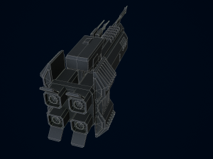 3D Capital Ship Wallace Model 3D