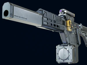 Bukalemun D&ouml;rtl&uuml; Av T&uuml;feği 3D Model