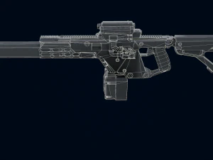 Chameleon Quad-Schrotflinten 3D Modell