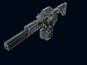 Chameleon Quad-Schrotflinten 3D Modell