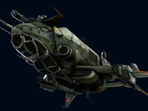 Crow Dropship Quad 3D Model