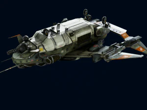 Crow Dropship Quad 3D Model