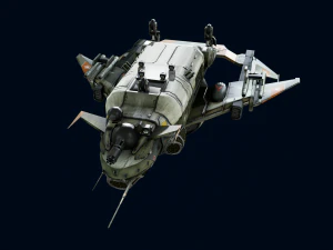 Crow Dropship Quad 3D Model