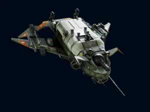 Crow Dropship Quad 3D Model