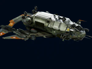 Crow Dropship Quad 3D Model