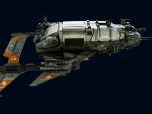 Crow Dropship Quad 3D 模型