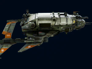 Crow Dropship Quad 3D Model