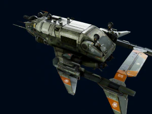 Crow Dropship Quad 3D Model