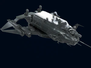 Crow Dropship Quad 3D Model