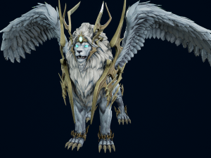 3D Achates Lion Quad 3D 모델
