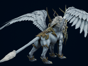 3D Achates Lion Quad 3D 모델